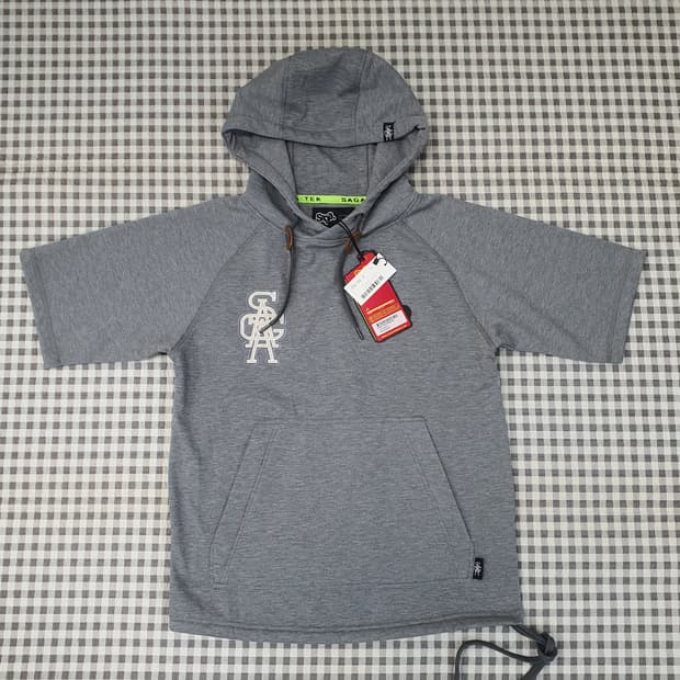 미착용 SAGA 기모 반소매 후드티 남자95