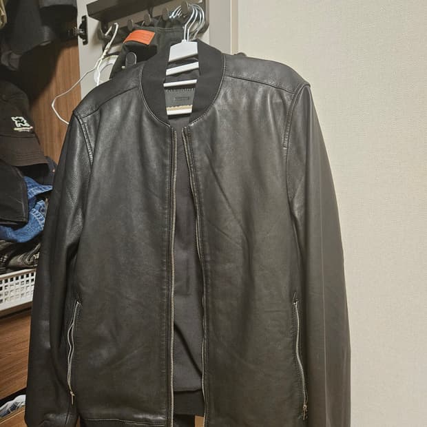 올세인츠 양가죽 레더 ma-1