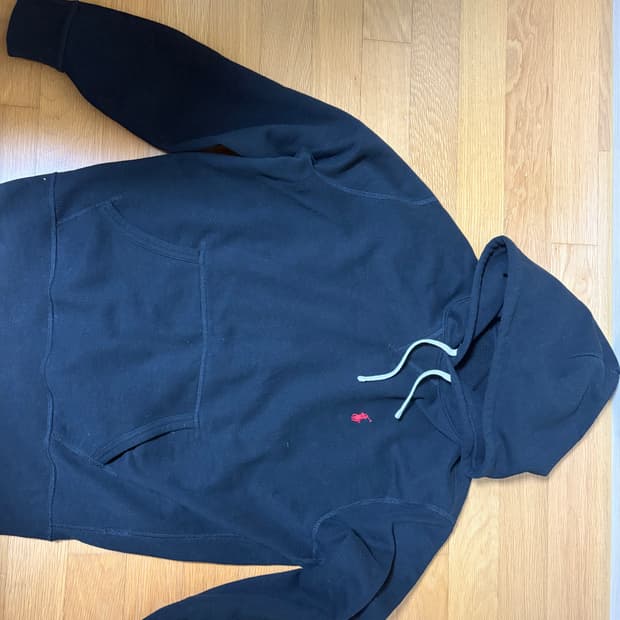 폴로 후드티 블랙 L