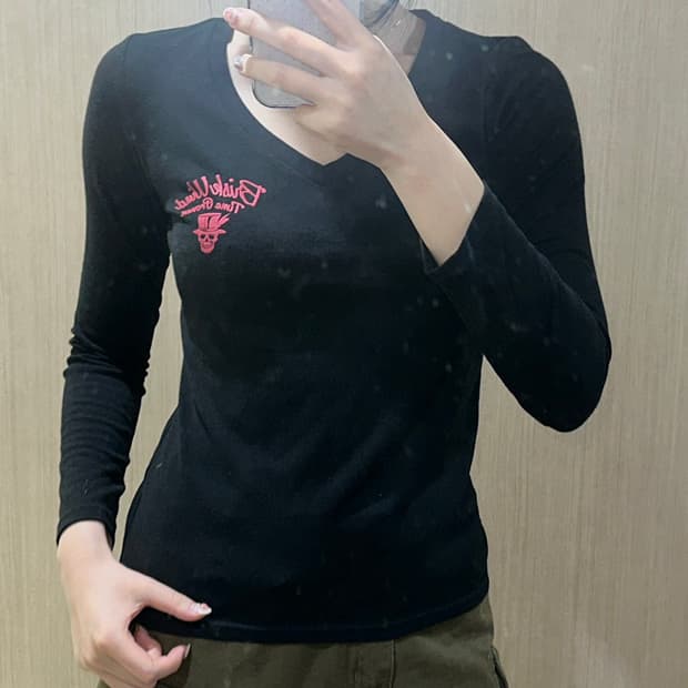 Y2K 빈티지 펑크 상의