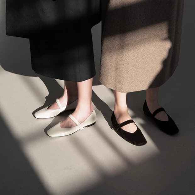 ROH SEOUL 메리제인 플랫슈즈 아이보리