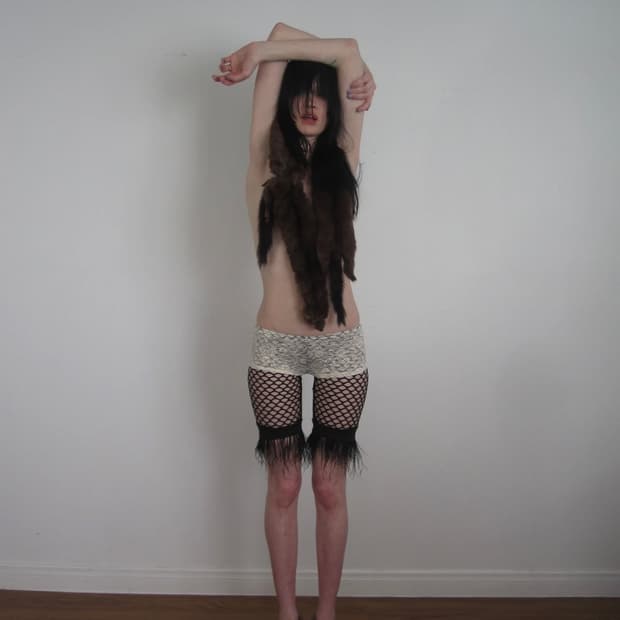 Layered Fishnet Shorts