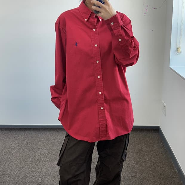 Polo 폴로 블루포니 레드 셔츠