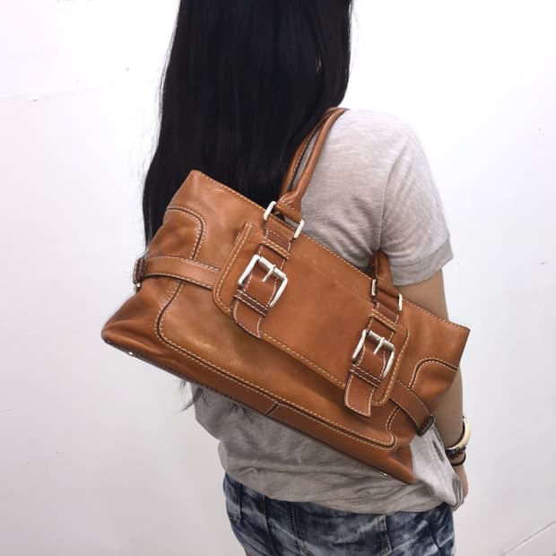 Michael Kors 마이클코어스 카멜 레더 토트백
