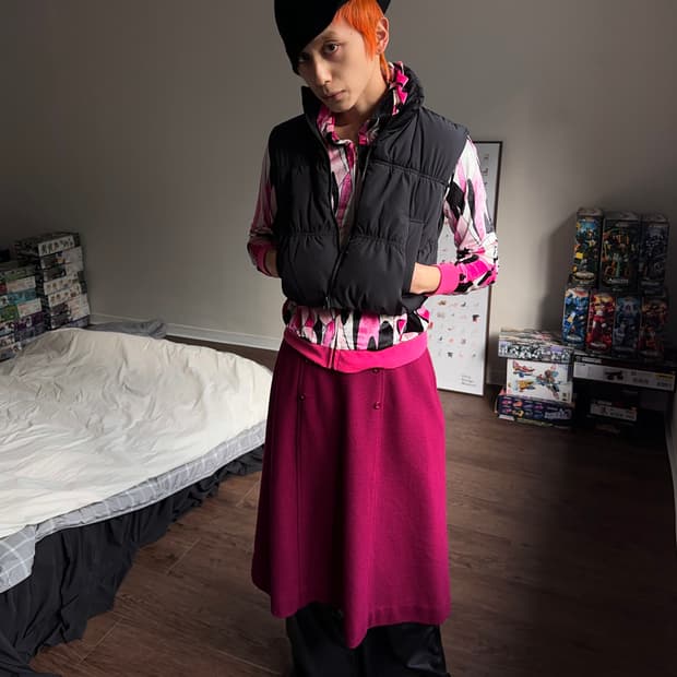 H&M 크롭 푸퍼 베스트