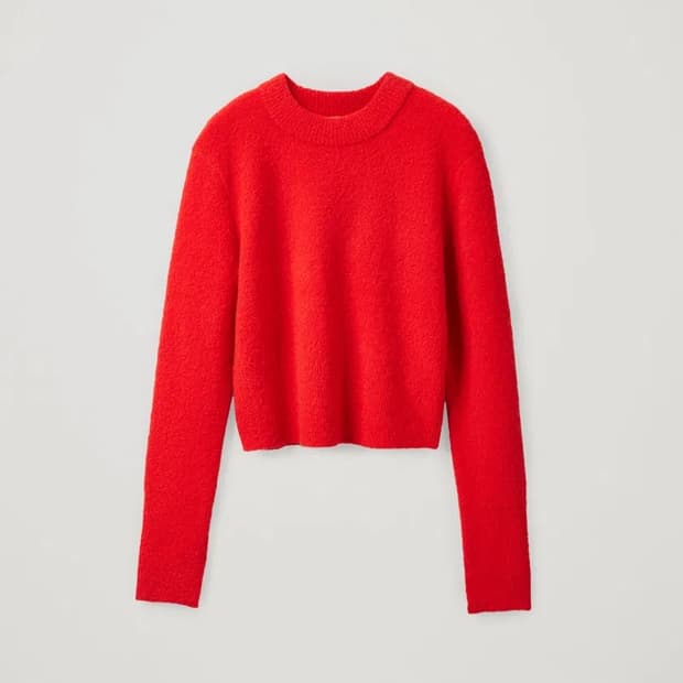 코스 COS 울 크롭 니트 점퍼