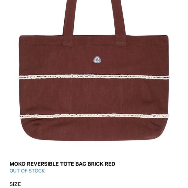 코이세이오 모코 리버시블 토트백 레드