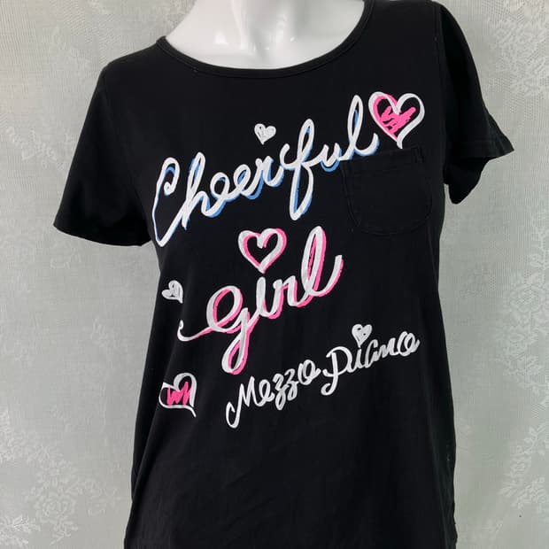 빈티지 러블리 프린팅 프릴 반팔 1127 모리걸 y2k 스트릿 갸루 펑키