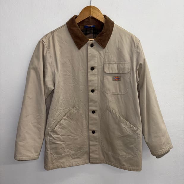 디키즈 코듀로이 카라 워크 자켓 베이지(M)