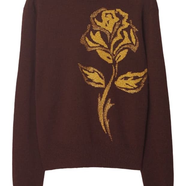 버버리 23fw 로즈 안타르시아 금사 울니트 XL(105-110)