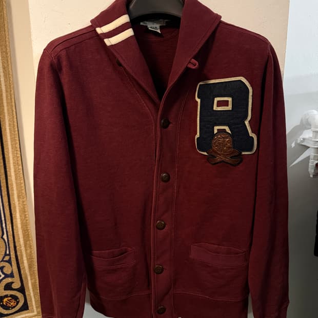 랄프로렌 럭비 숄카라 가디건