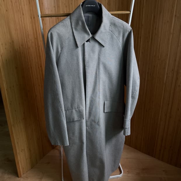 애프터프레이 20시즌 하운드투스 체크 발마칸 코트 M