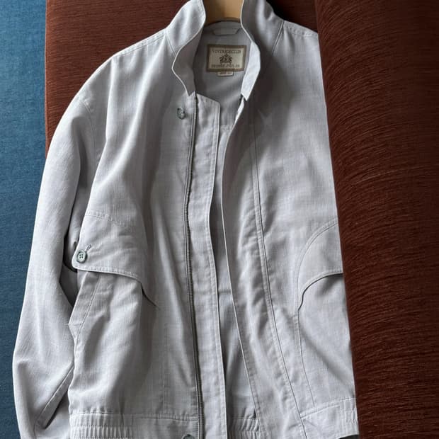 High count poly volume blouson