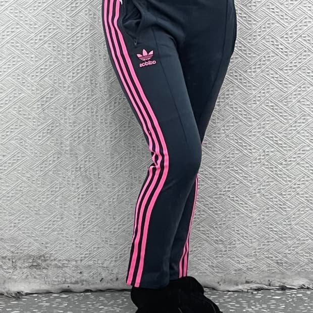아디다스 Y2K 00's 그레이핑크 슬림핏 트랙팬츠 85 C08707