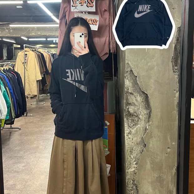 나이키 후드티 블랙 L #csz3255