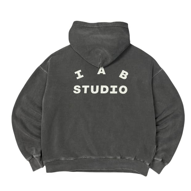 (L) 아이앱 스튜디오 피그먼트다잉 후드티 