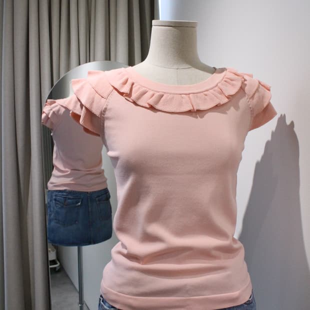 양산형 로리타 러블리 히메갸루 라떼갸루 로걀 바비깔 딸기 러플 니트