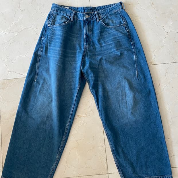 자라 zara 와이드 벌룬 핏 청바지 데님 힙합 리바이스