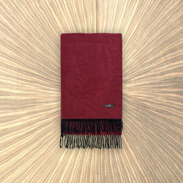 발렌시아가 버건디 숄