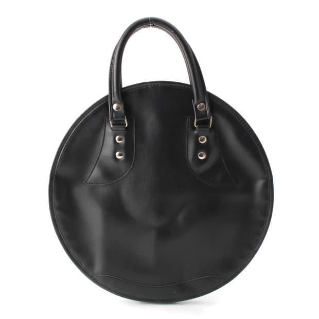 꼼데가르송 레더 라운드 핸드백