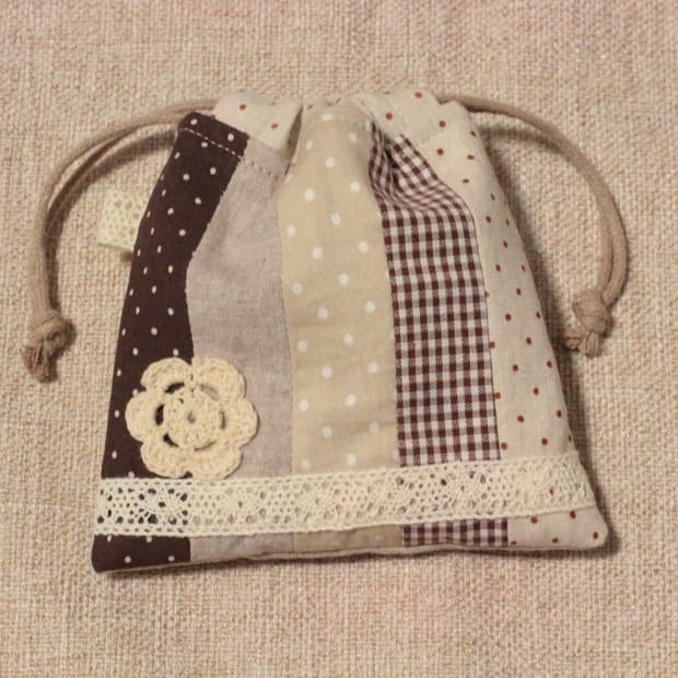 핸드메이드 패치워크 미니 파우치