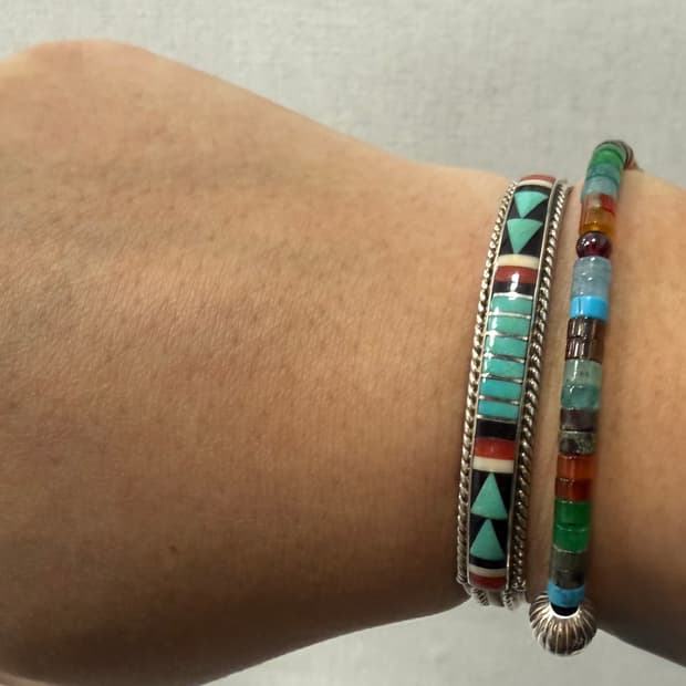 Navajo zuni inlay bangle