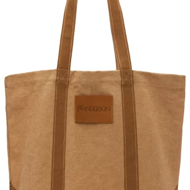 JW앤더슨 브라운 캔버스 토트백