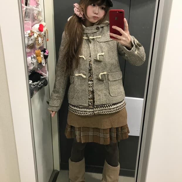 카라멜 라떼 노르딕 모리걸 하구미 코디세트