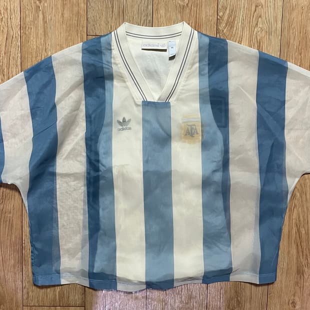 아디다스 아르헨티나 반팔 축구 유니폼 져지 나시 반팔티