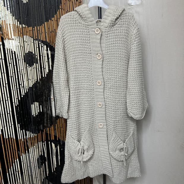 primrose hood long cardigan
