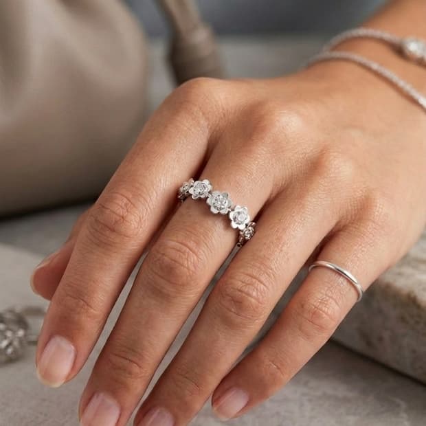 ✨ 스타일러스 썸데이지2 이터니티 반지 (14K) | 화사한 포인트링