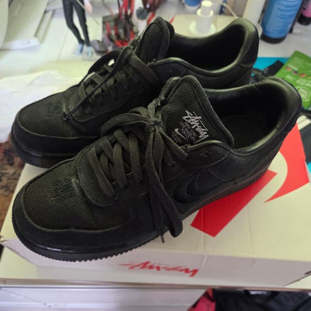 나이키x스투시 포스 로우 블랙 265