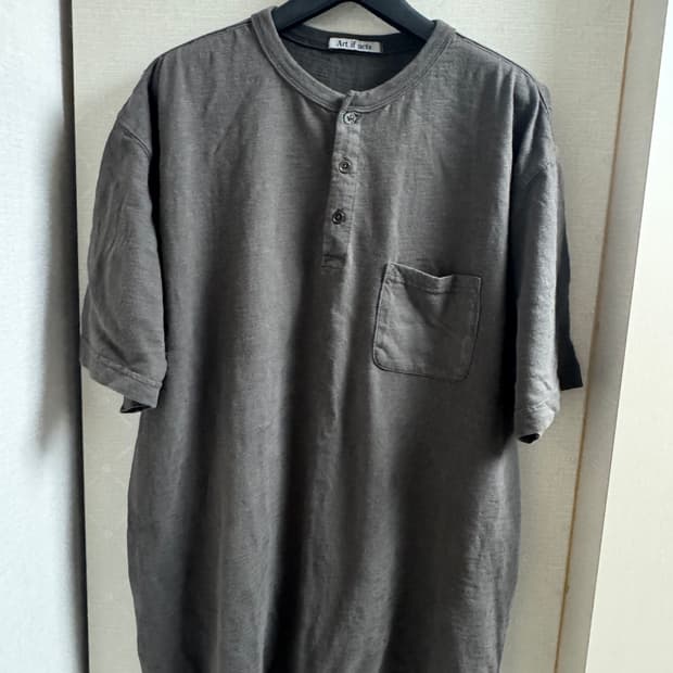 아트이프팩츠 / 반소매 헨리넥 / L