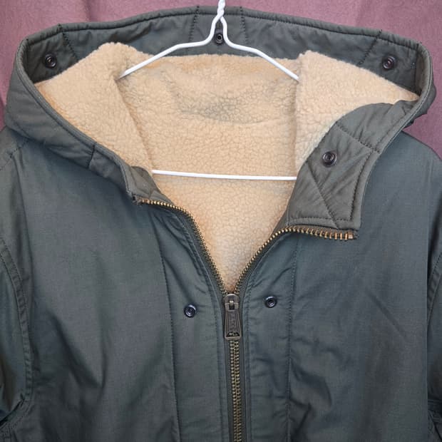 알파인더스트리 후드 롱자켓