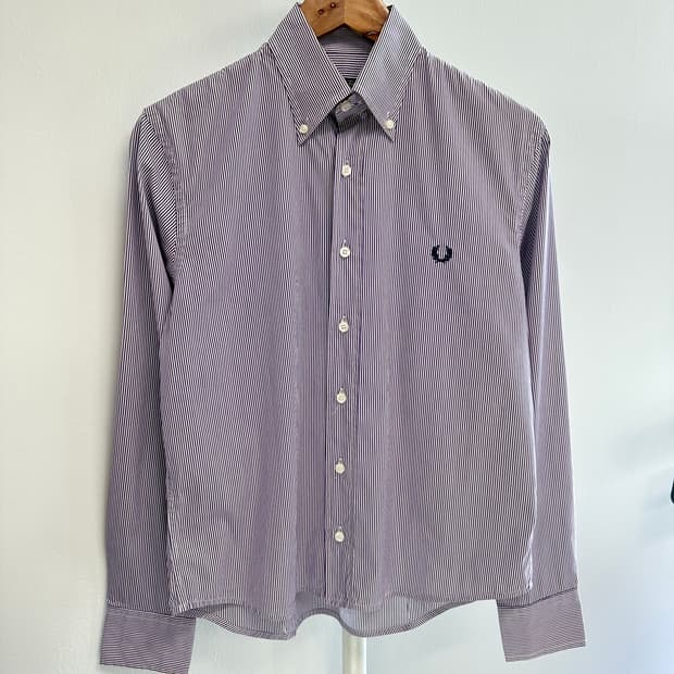 프레드페리 이태리판 로고 스트라이프 셔츠