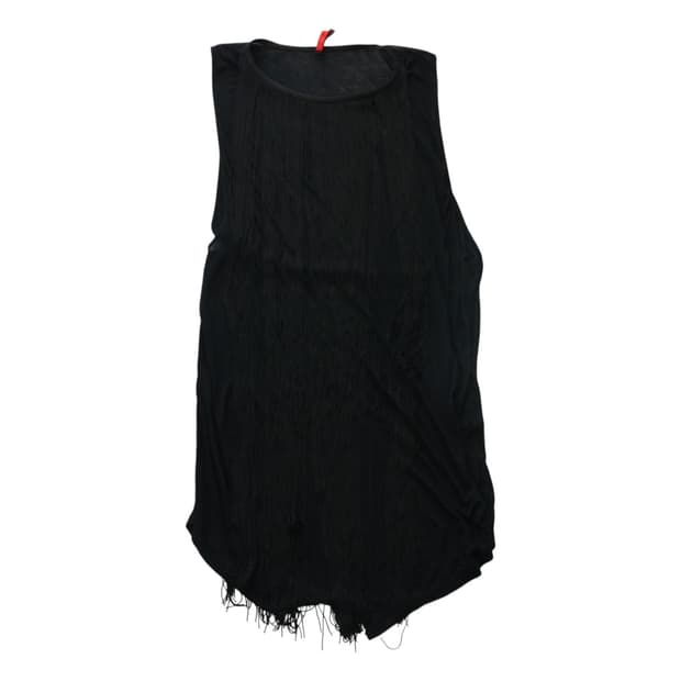 IMPERIAL 임페리얼 빈티지 웨스턴 프린지 무드 민소매 티셔츠 