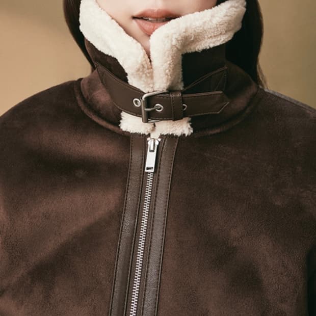 미쏘 스웨이드 무스탕 판매