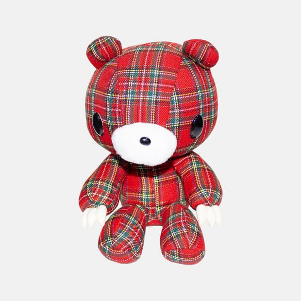 글루미베어 고전 타탄체크 인형 레드
