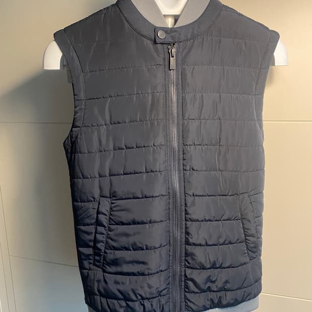 자라 MAN 남성 패딩 조끼 S 네이비