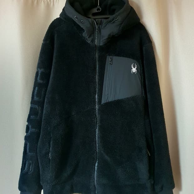 스파이더 롱헤어 후리스 후드 자켓 100-105