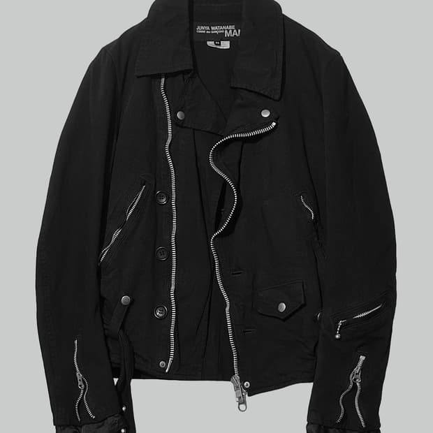 준야 와타나베 07aw 축융 라이더 자켓