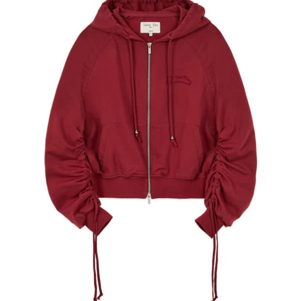 마뗑킴 셔링 후드집업