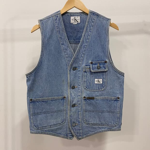 90s CK 캘빈클라인 헌팅 데님 베스트