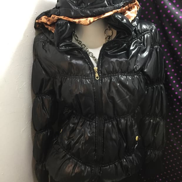 갸루 호피 패딩 🍩