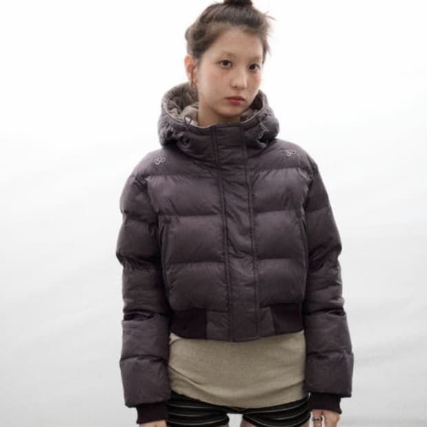 테스트메커니즘 아치하라 숏패딩 퍼플