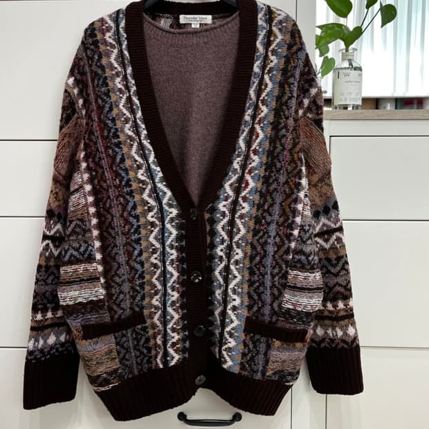 (마지막특가) 써스데이아일랜드 패턴 가디건