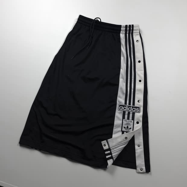 아디다스 아디 브레이크 블랙 트랙 롱스커트 (M)