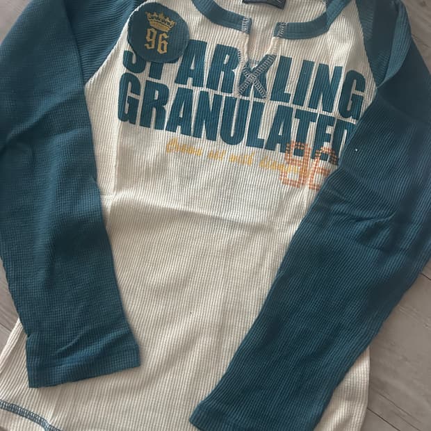 빈티지 블루 롱슬리브