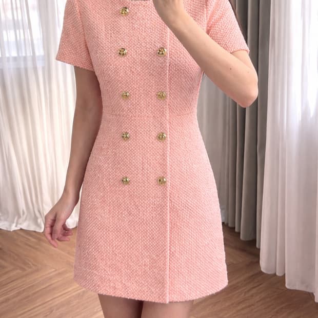 마쥬 트위드 미니 원피스 36사이즈