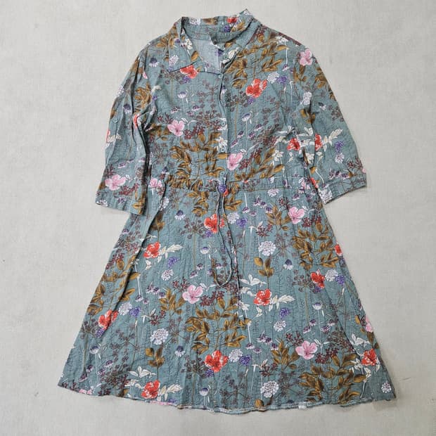 F N.BY  꽃무늬 셔츠 원피스 0402Y